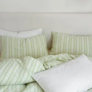 Refreshing Stripe Pillowcases / Mint Green