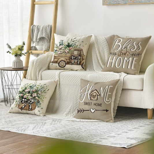 🌿 Freshen Up Your Home with Farmhouse Pillow Covers ✨