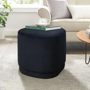 15.5"H Modern Velvet Footstool Ottoman