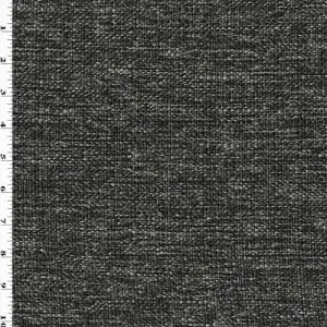 2 1/2 YD PC--Noir Black/Gray Sugarshack Texture Woven Decorating Fabric