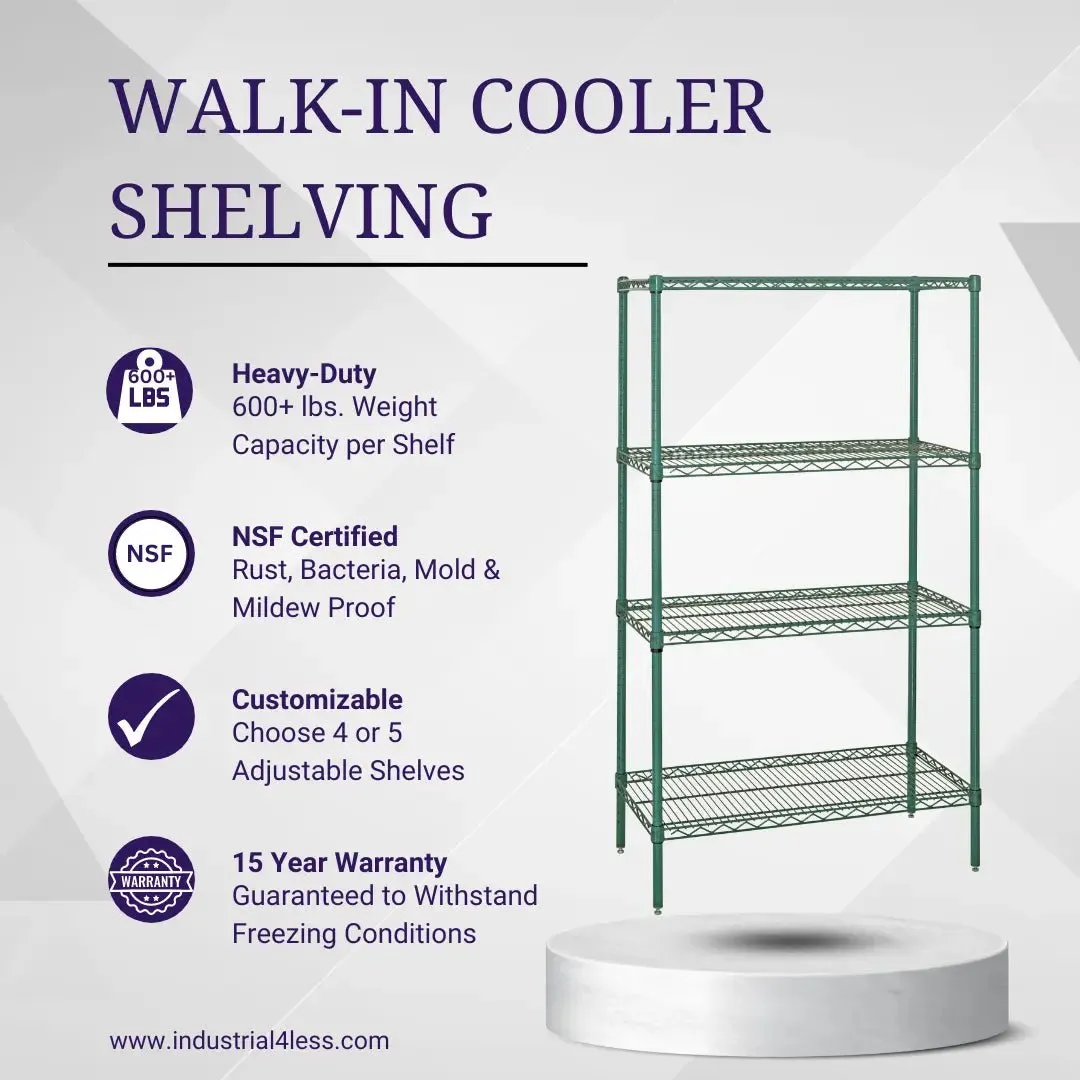 24" x 36" Walk In Cooler and Freezer Wire Shelving Unit