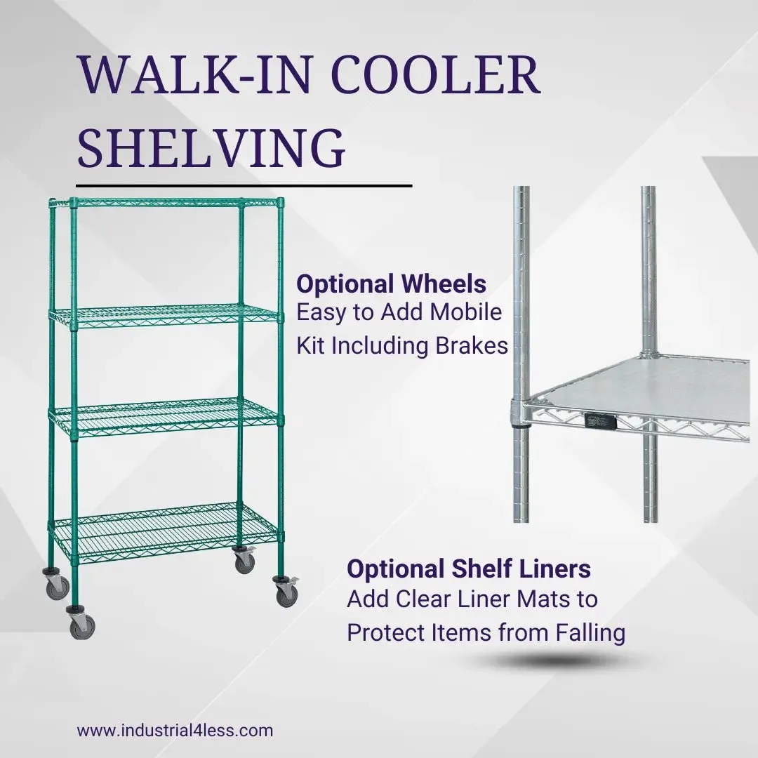 24" x 36" Walk In Cooler and Freezer Wire Shelving Unit