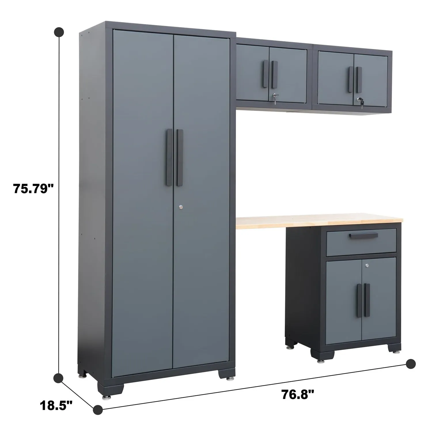 5-Piece Garage Storage Cabinet Set