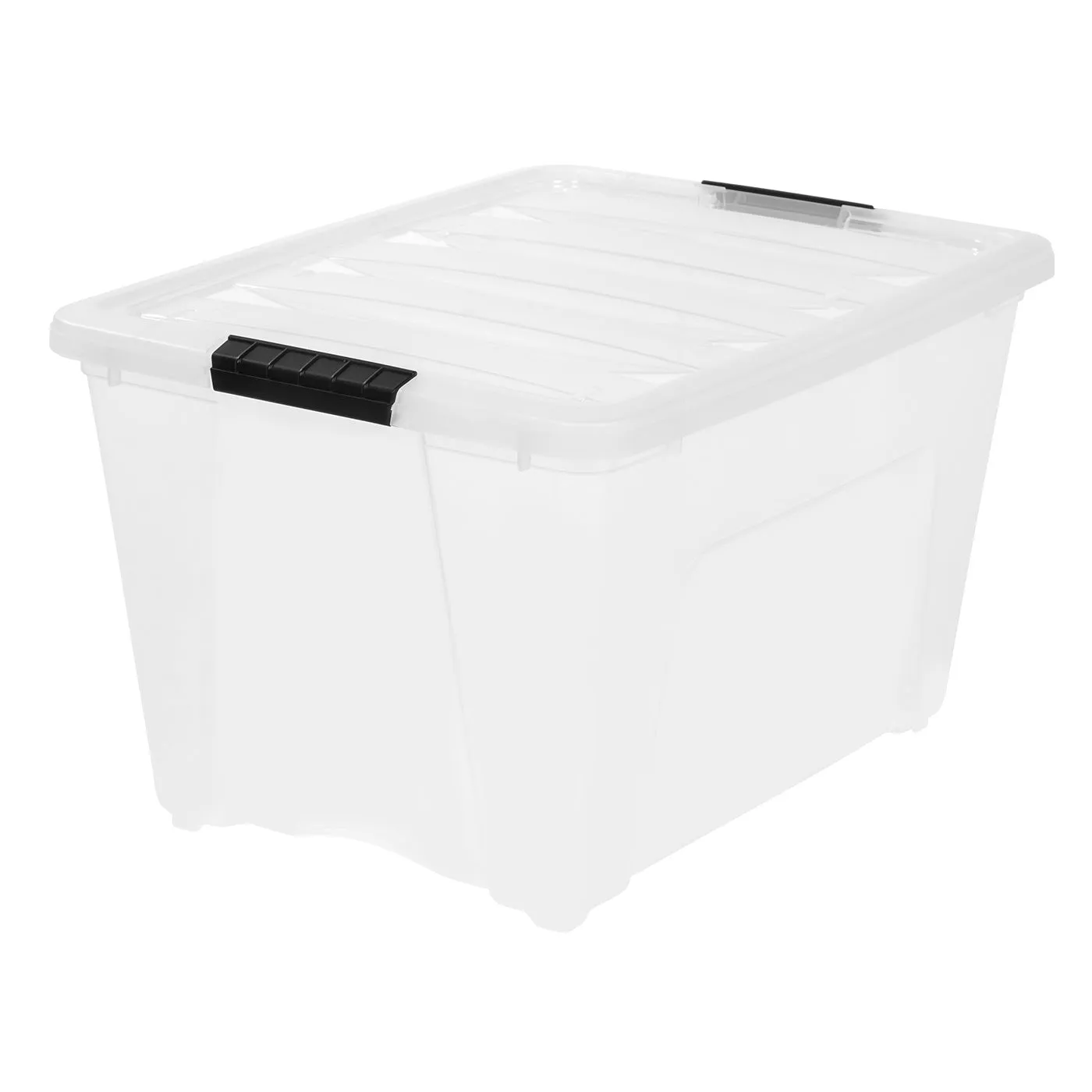 53 Quart Stack & Pull Box, 6 Pack, Pearl