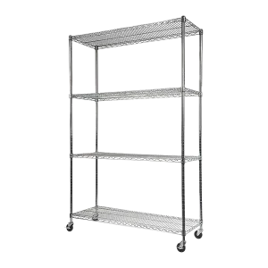 Adjustable Carbon Chrome Plated Wire Storage Shelf Unit