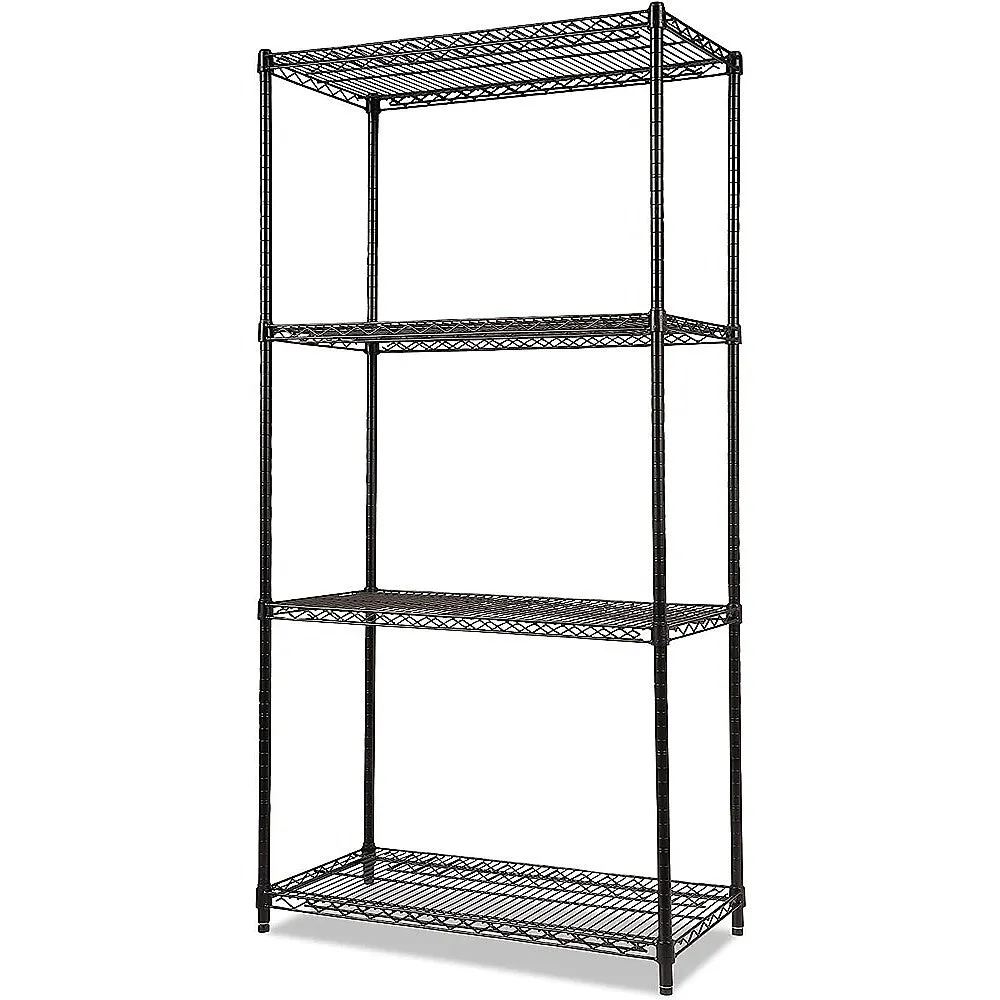 Adjustable Chrome Steel Wire Shelf 100kg Capacity, 4 Shelves