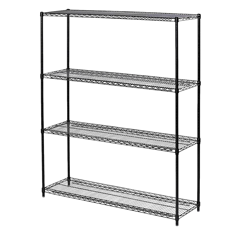 Adjustable Wire Storage Shelf, Four-Layer, 1500 x 450 x 1800mm, Steel Shelving