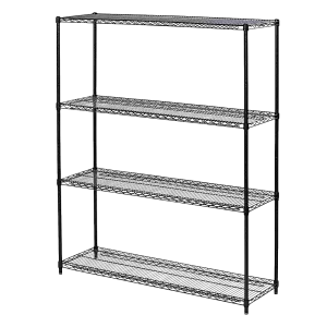 Adjustable Wire Storage Shelf, Four-Layer, 1500 x 450 x 1800mm, Steel Shelving