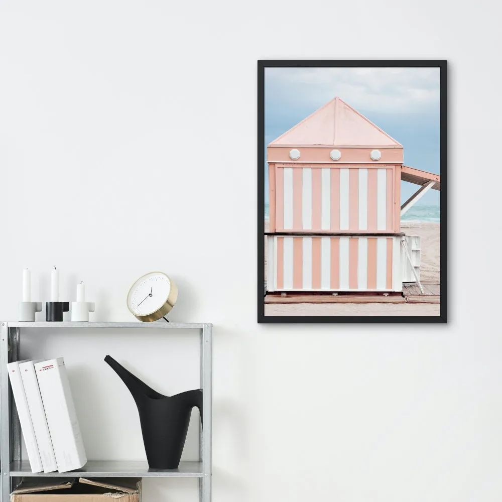 Airy Pink Coastal Gallery Wall Set Of 6 PRINTABLE ART, Pastel Beach Print, Coastal Print Set, Palm Print, Surfer Girl Print, Beach Scene