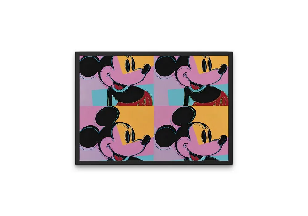 Andy Warhol Mickey Mouse PRINTABLE WALL ART, Andy Warhol Lithograph, Andy Warhol Print, Museum Poster, Landscape Print, Pop Culture Wall Art