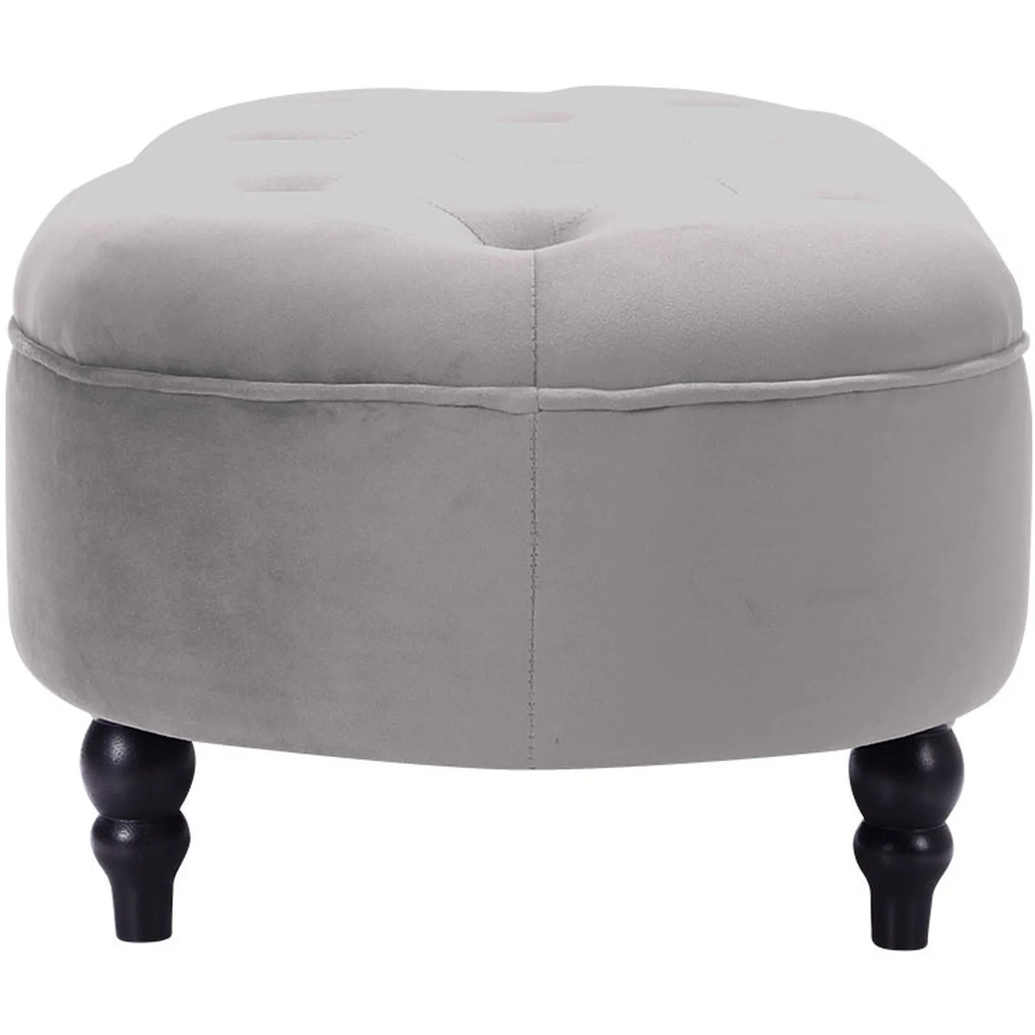 Angelo 2 Seater Fabric Ottoman Bench Sette Pouffe Puffy for Foot Rest