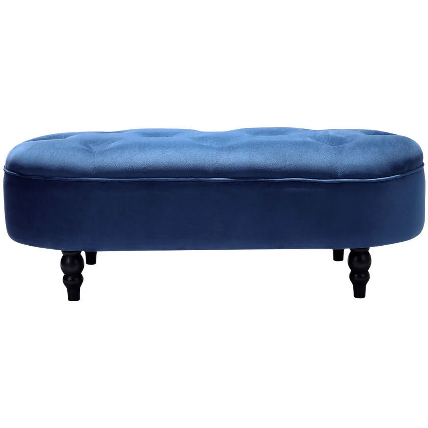 Angelo 2 Seater Fabric Ottoman Bench Sette Pouffe Puffy for Foot Rest