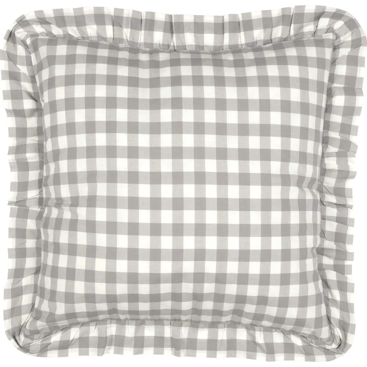 Annie Buffalo Grey Check Fabric Euro Sham 26x26