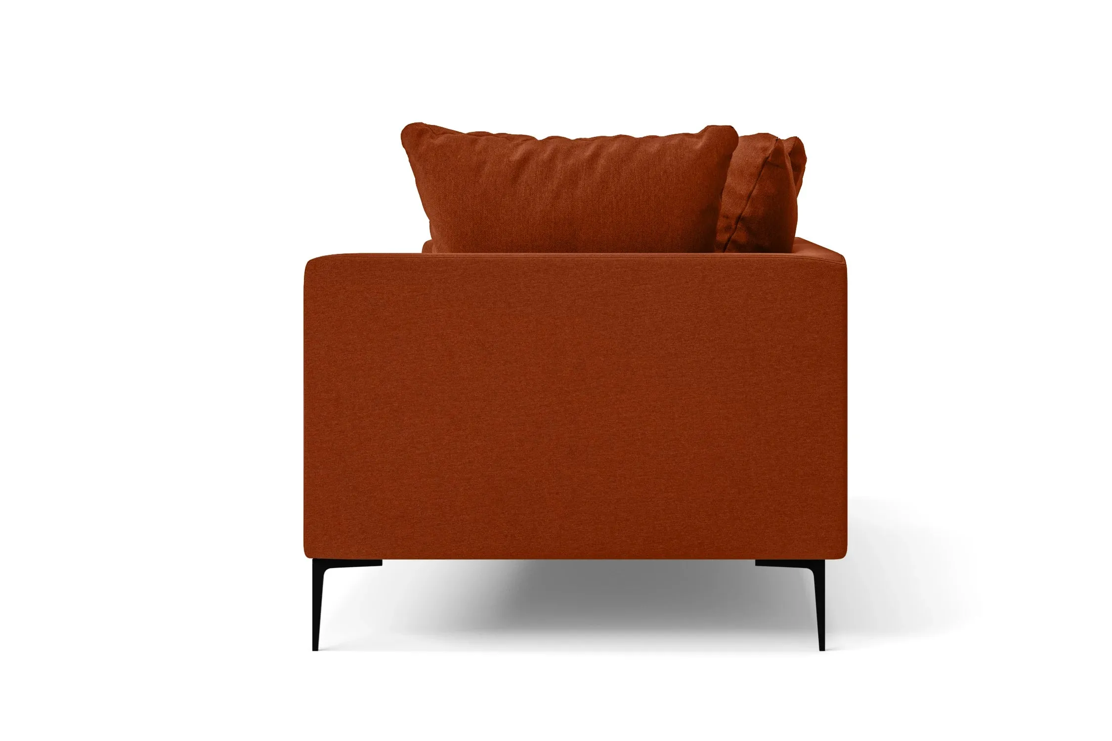 Aprilia 2 Seater Sofa Orange Linen Fabric