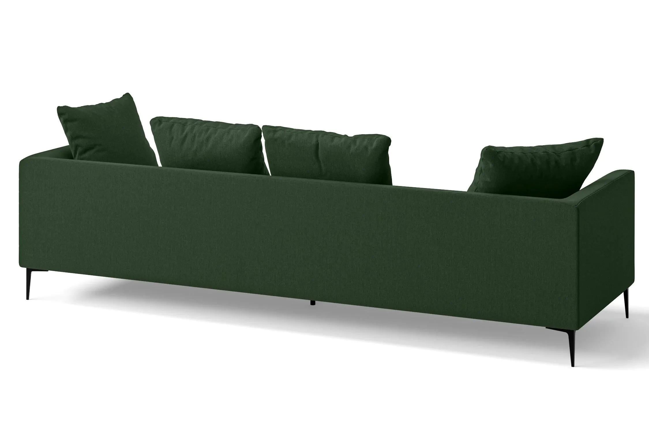 Aprilia 4 Seater Sofa Forest Green Linen Fabric