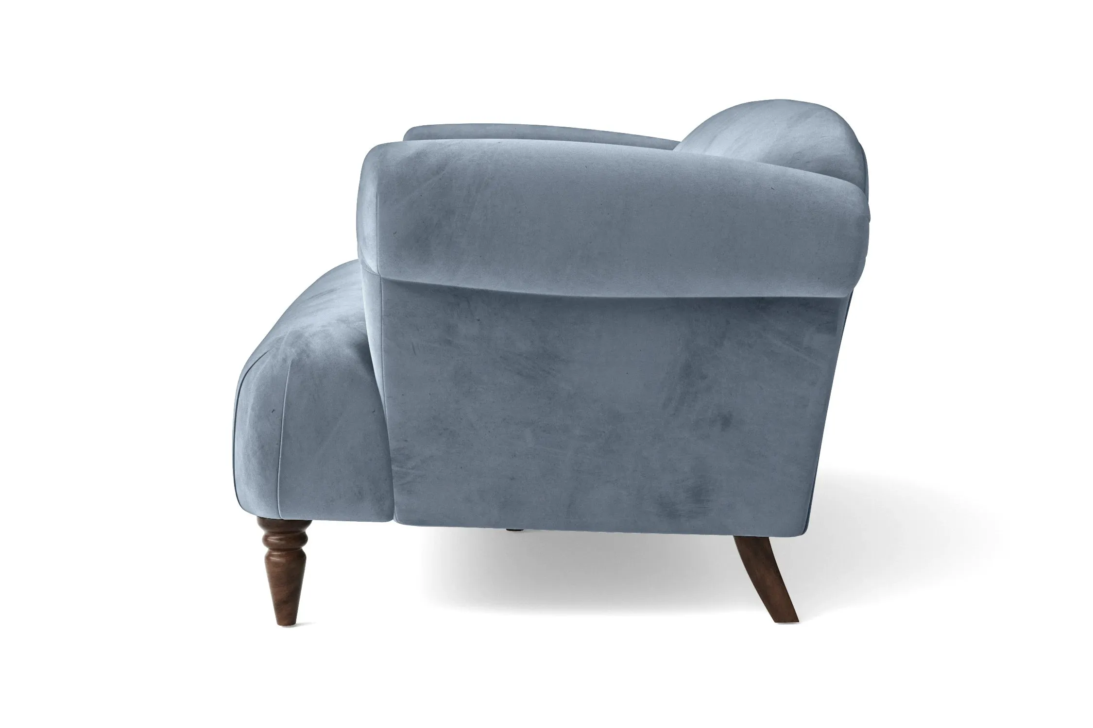 Barberton 4 Seater Sofa Baby Blue Velvet