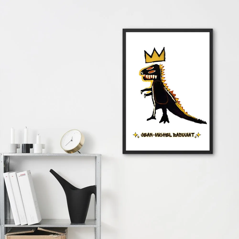 Basquiat Dinosaur Print INSTANT DOWNLOAD Art Prints, Jean Michel Basquiat Print, Urban Wall Art Print, Hip Hop Graffiti Poster, Basquiat Art, Dinosaur Poster