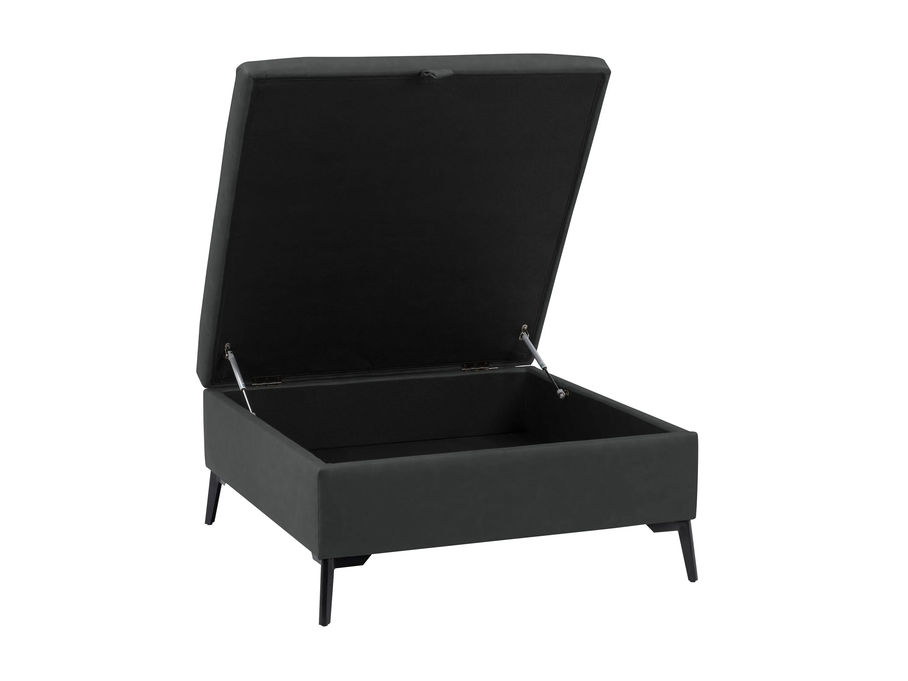 Black Mid-Century Modern Ottoman