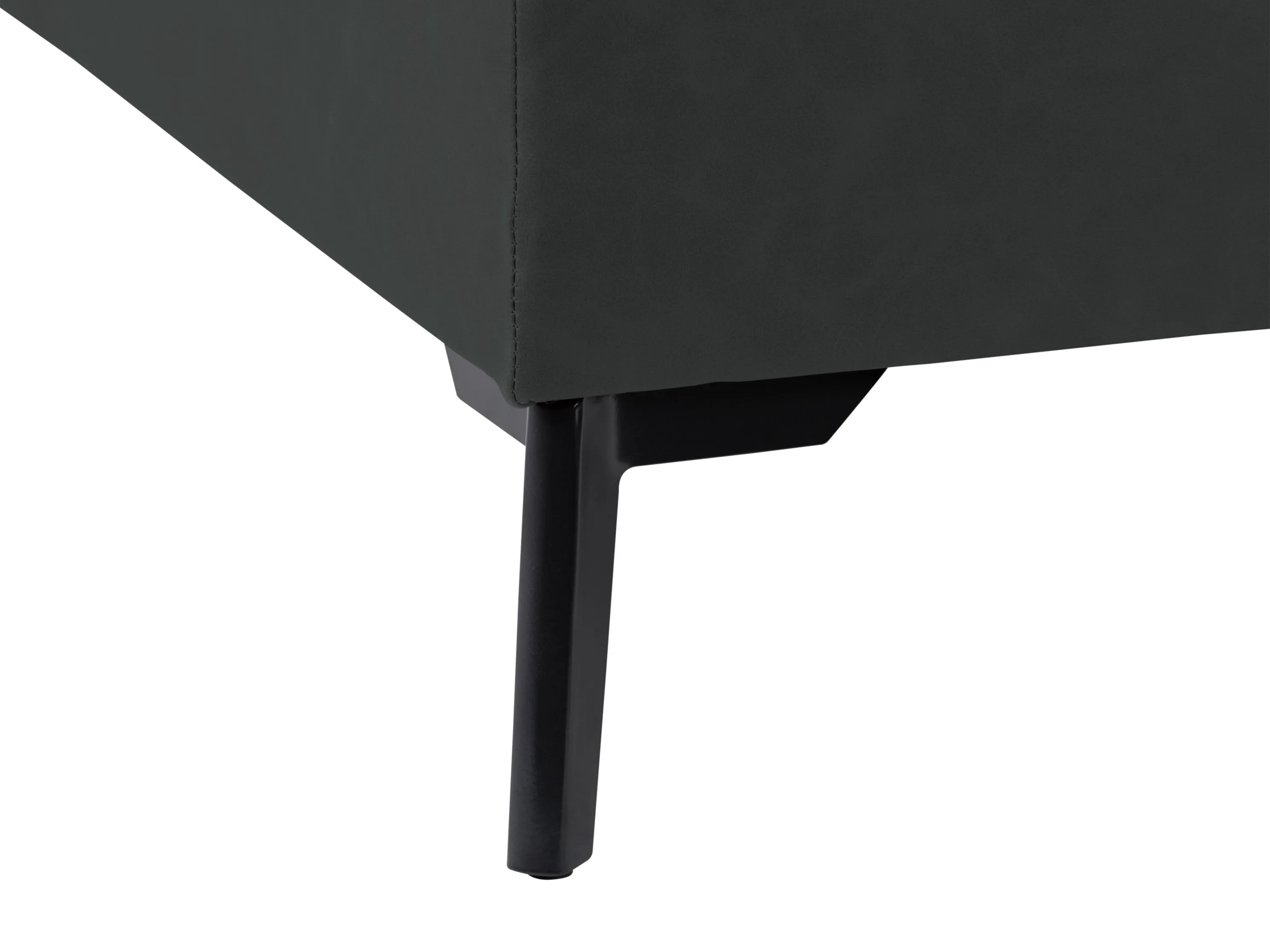 Black Mid-Century Modern Ottoman