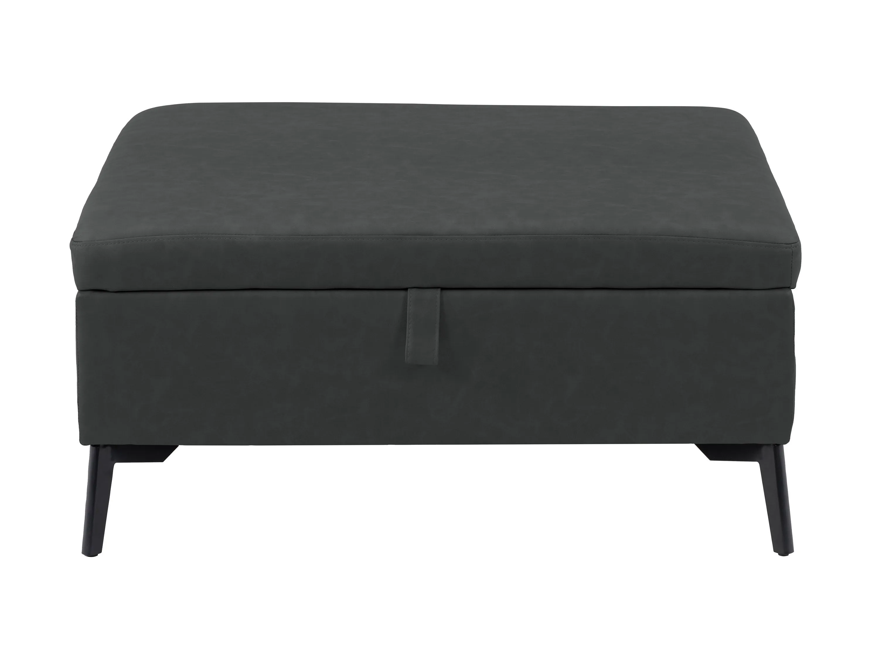 Black Mid-Century Modern Ottoman