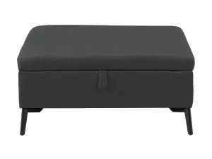 Black Mid-Century Modern Ottoman