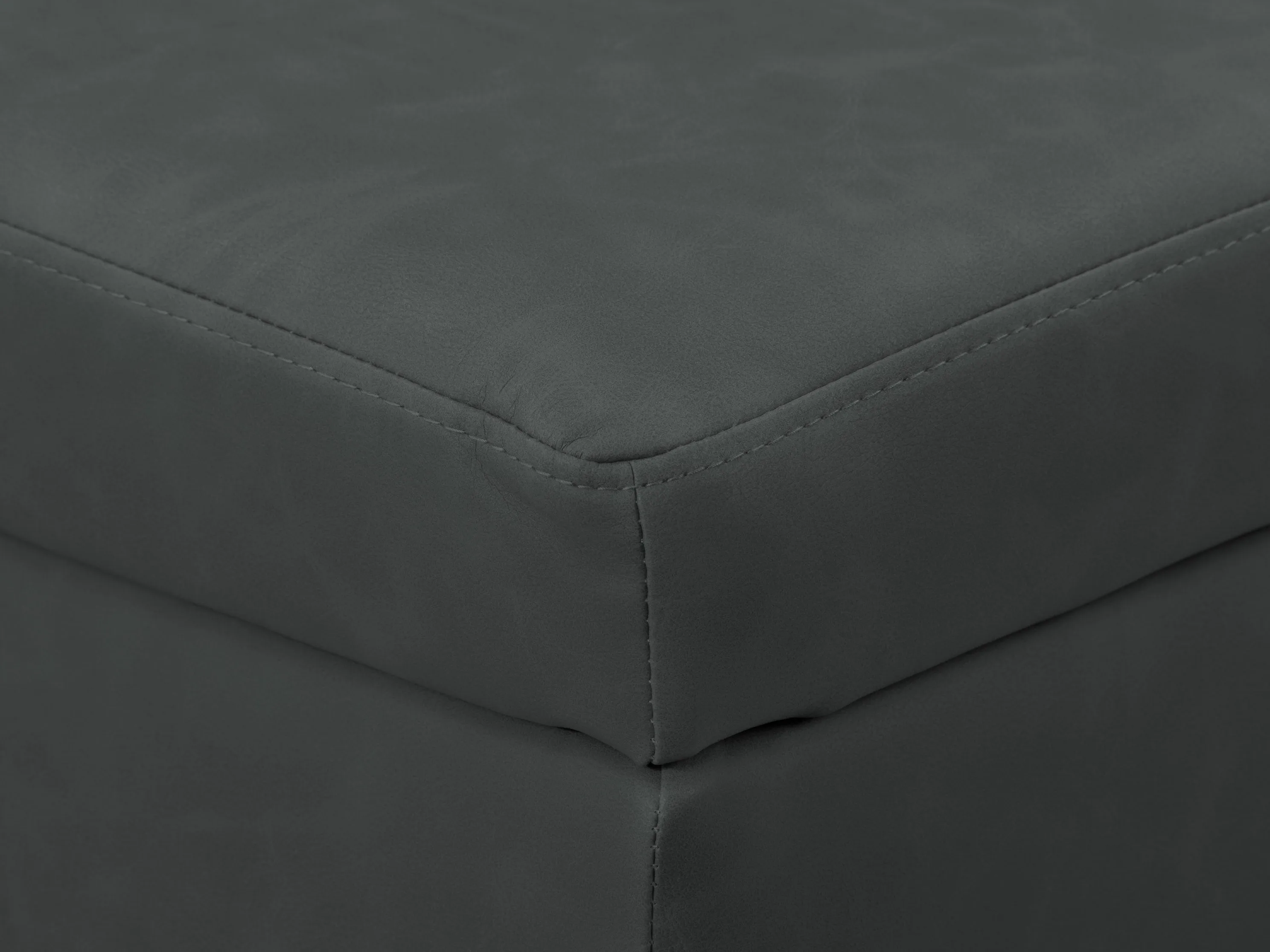 Black Mid-Century Modern Ottoman