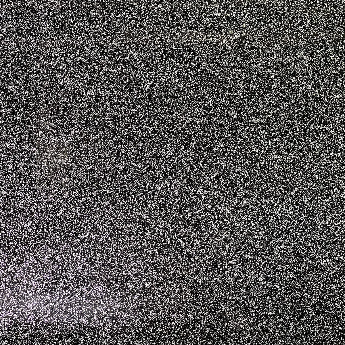 Black Sparkle Glitter Vinyl Fabric