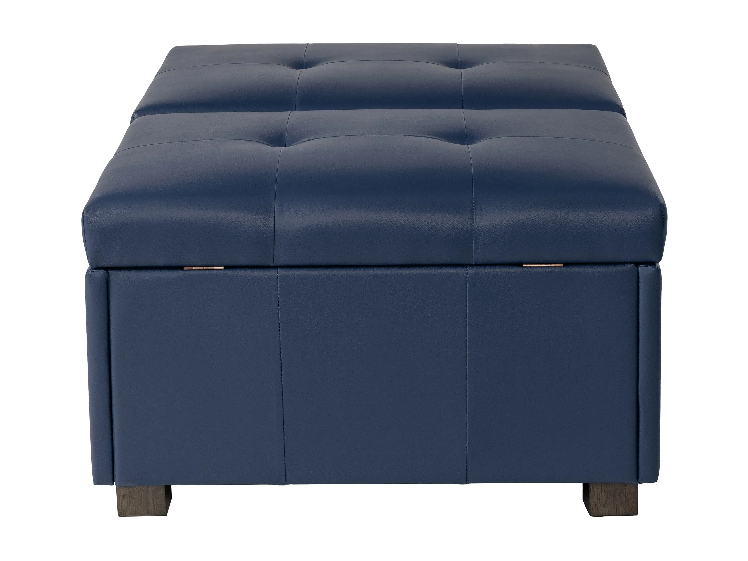 Blue Deluxe Storage Ottoman