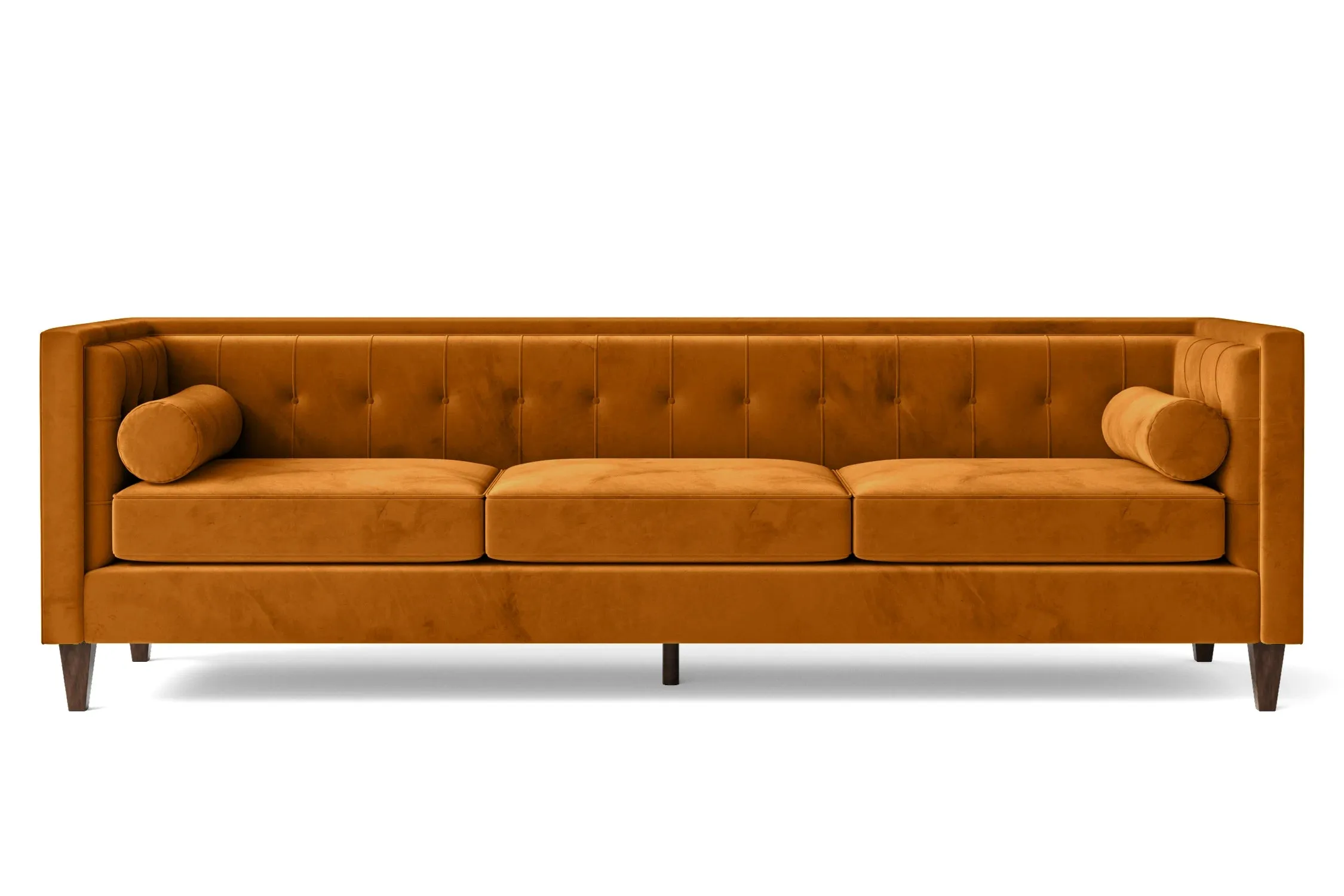 Brescia 4 Seater Sofa Gold Velvet