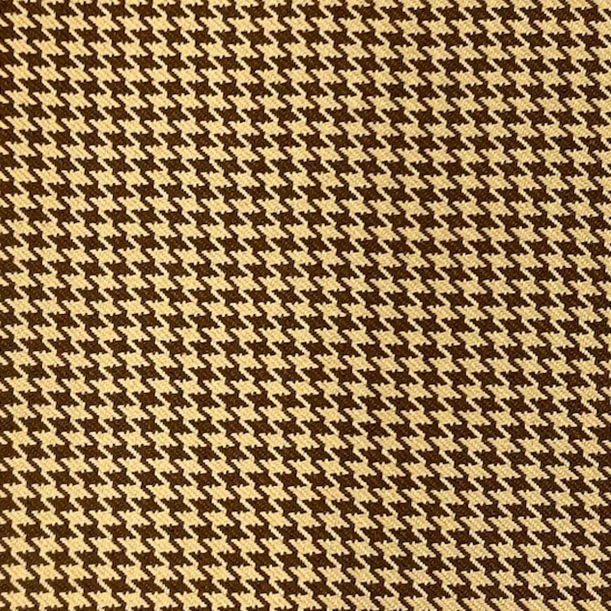 British Brown Acrylic Houndstooth Fabric