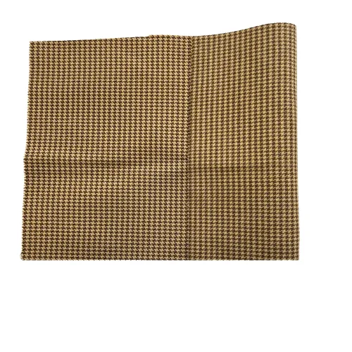 British Brown Acrylic Houndstooth Fabric