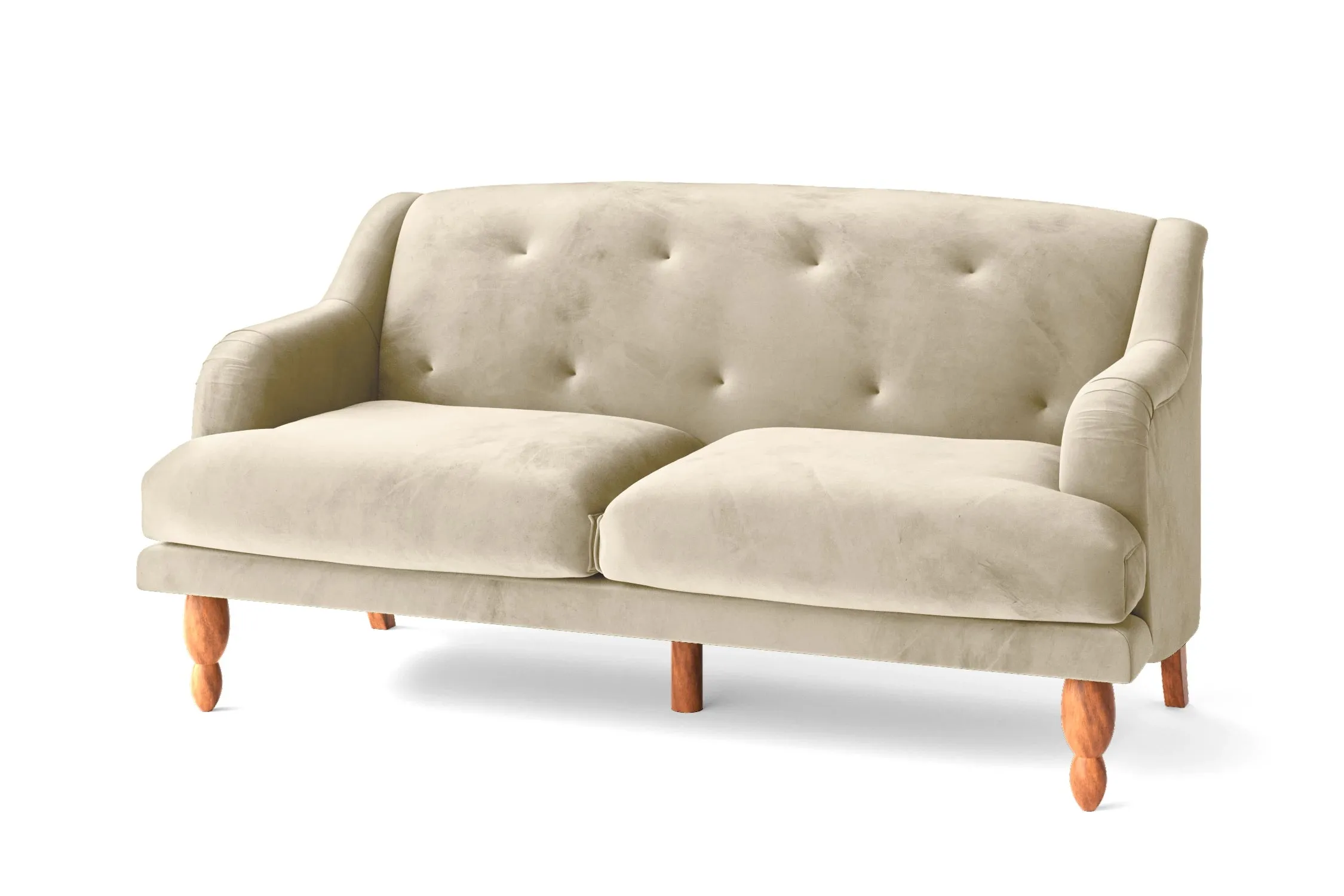 Burlington 3 Seater Sofa Cream Velvet