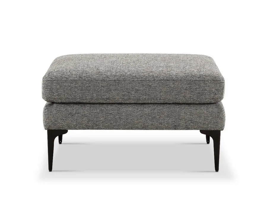 Canali Rectangle Shape Fabric Ottoman Puffy