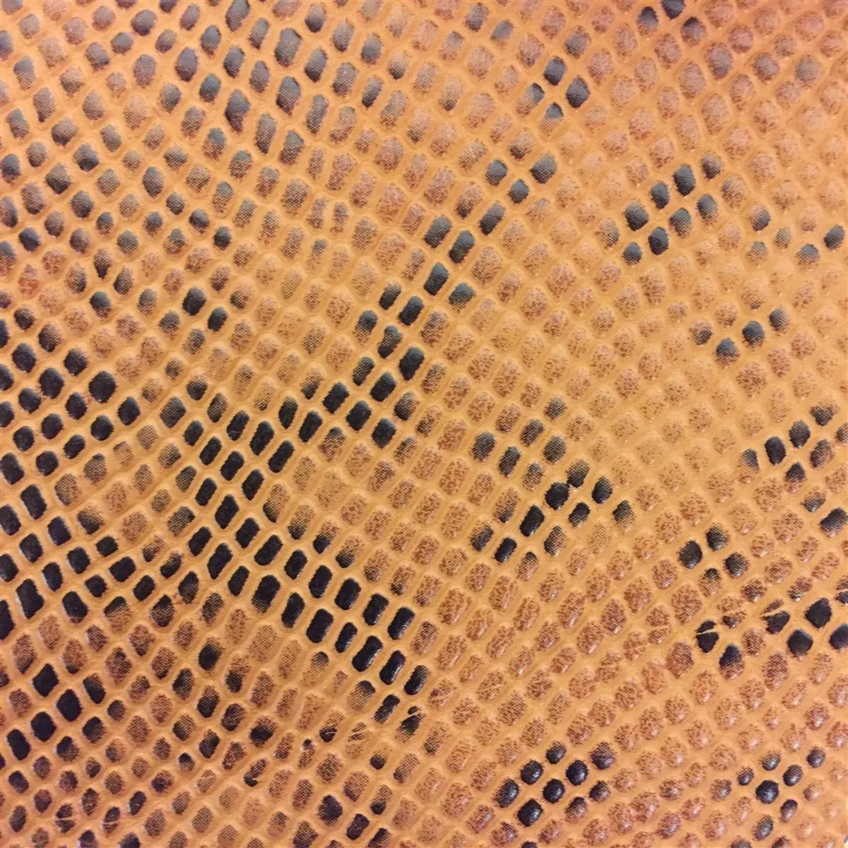 Caramel Matte Python Snake Skin Vinyl Fabric