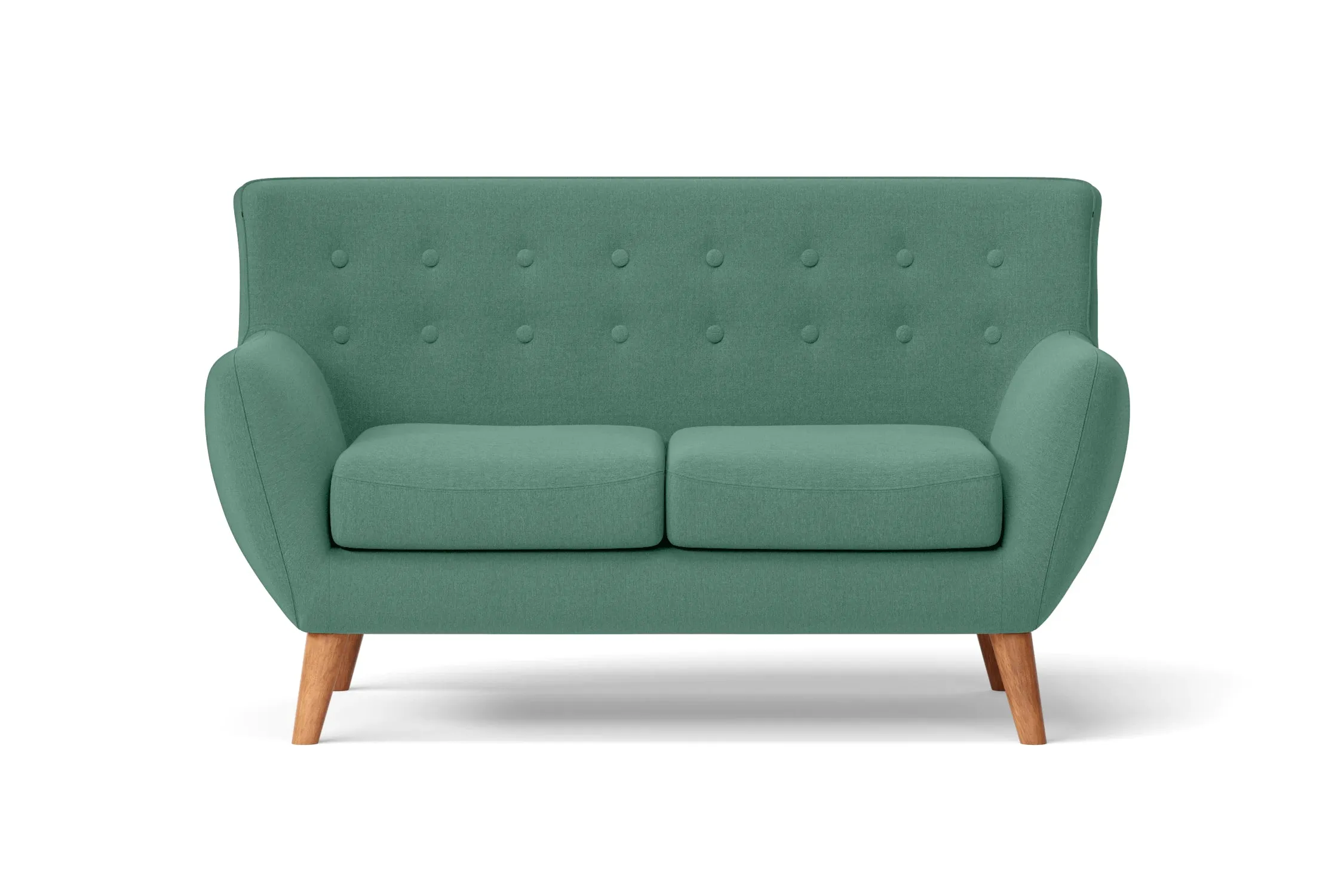 Casoria 2 Seater Sofa Mint Green Linen Fabric