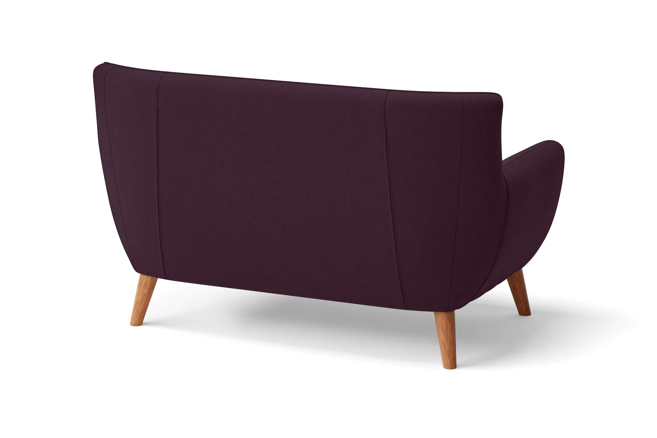 Casoria 2 Seater Sofa Purple Linen Fabric