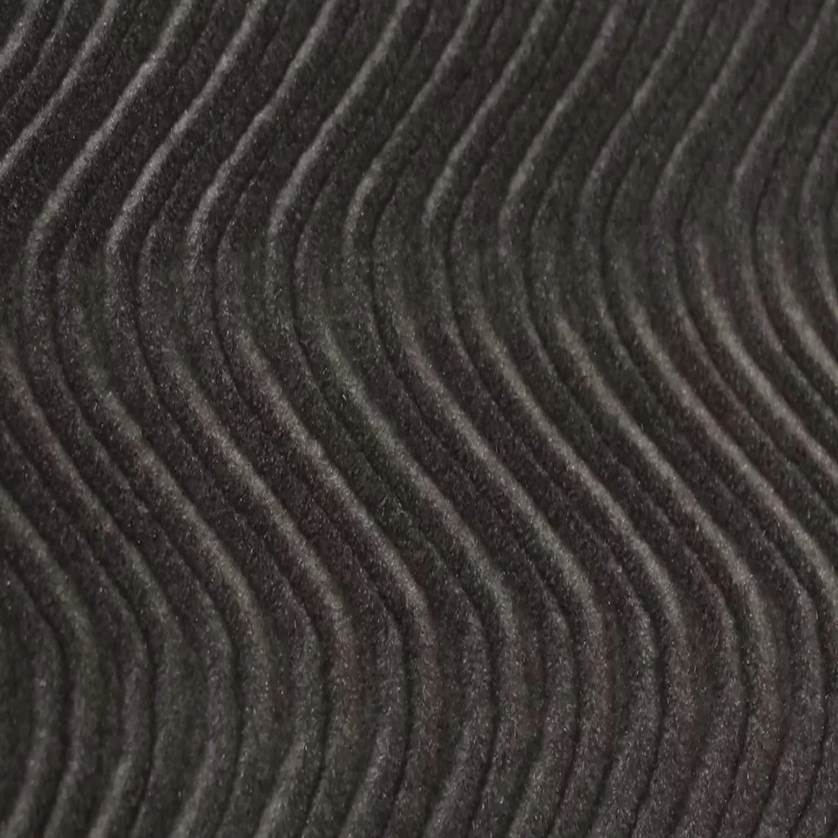 Charcoal Gray Swirl Velvet Flocking Fabric