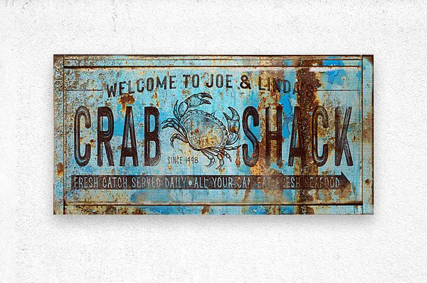 Coastal Decor - Beach House Crab Shack Sign Personalized