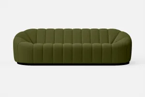 Columbia 4 Seater Sofa Olive Linen Fabric