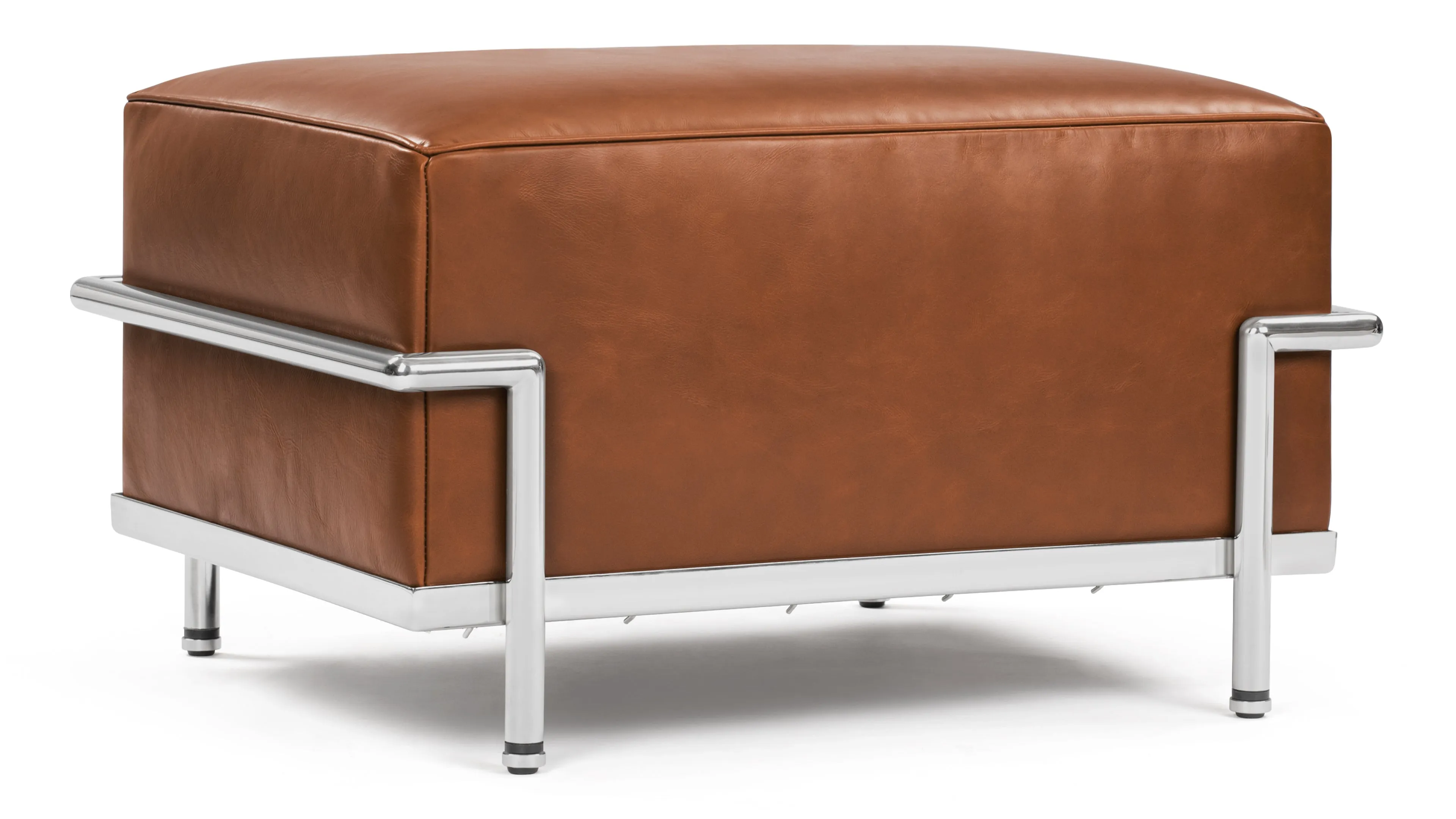 Corbusier - Corbusier Grand Modele Ottoman, Tan Premium Leather