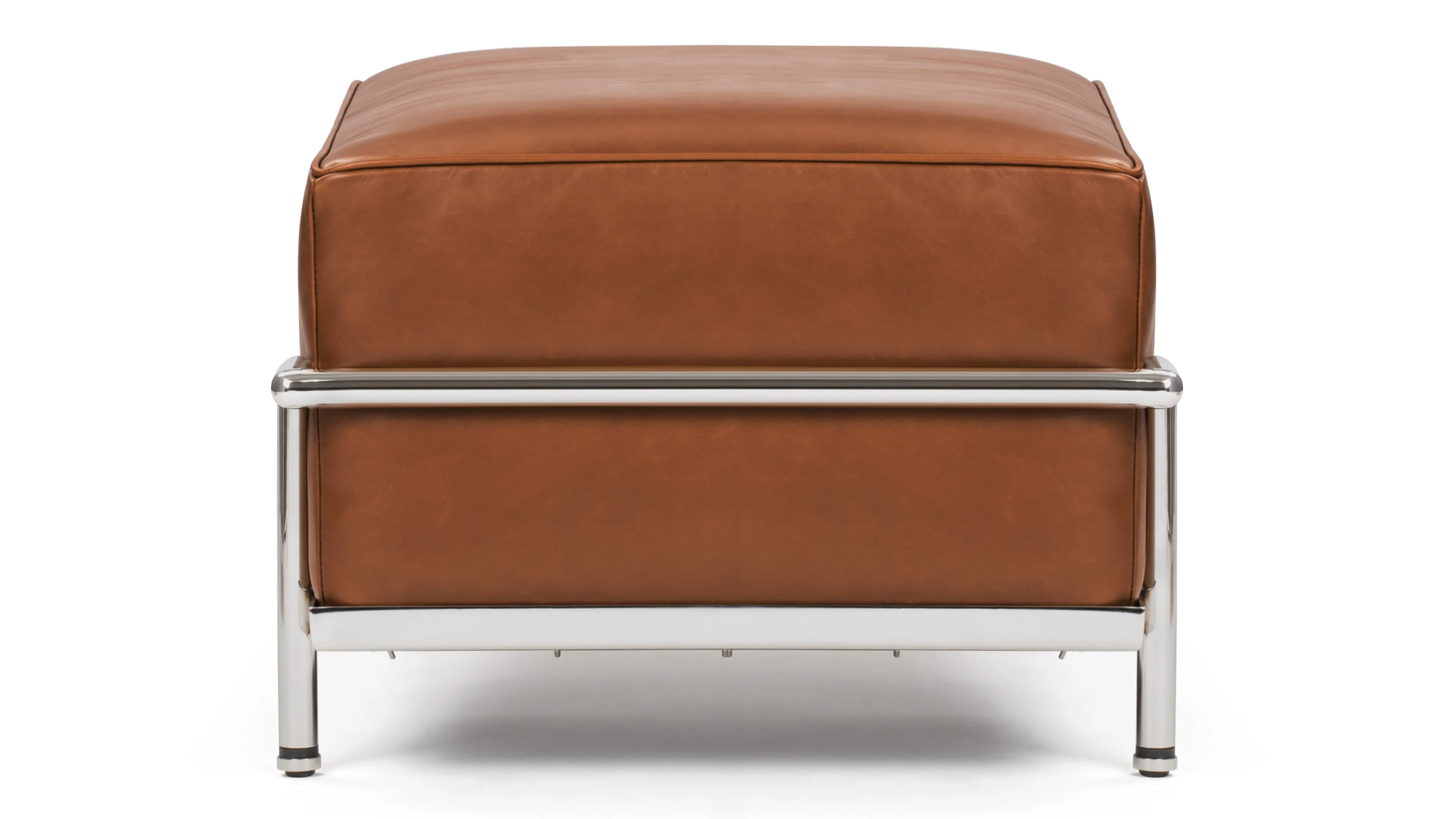 Corbusier - Corbusier Grand Modele Ottoman, Tan Premium Leather