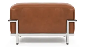 Corbusier - Corbusier Grand Modele Ottoman, Tan Premium Leather