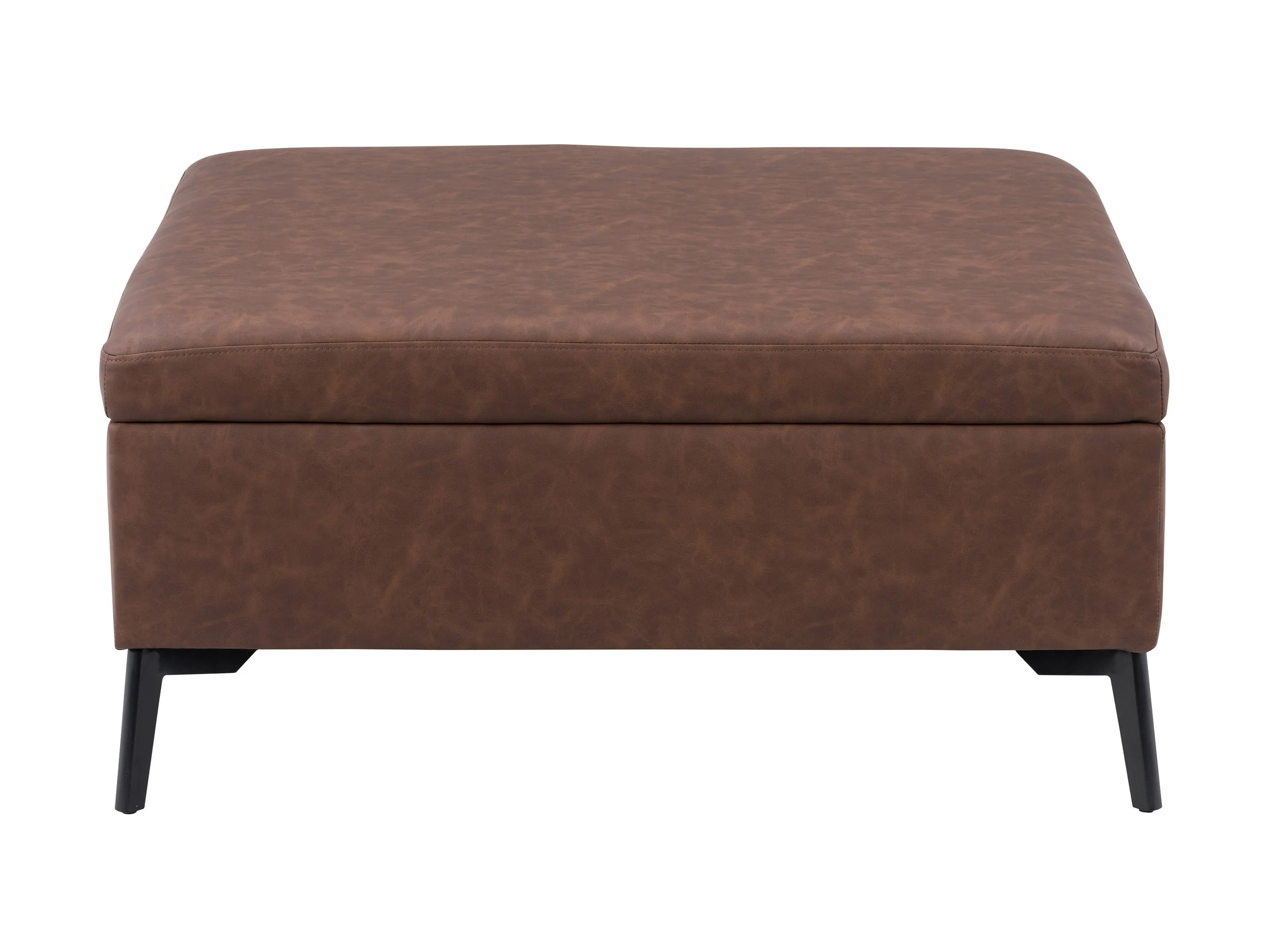 Dark Brown Mid-Century Modern Ottoman