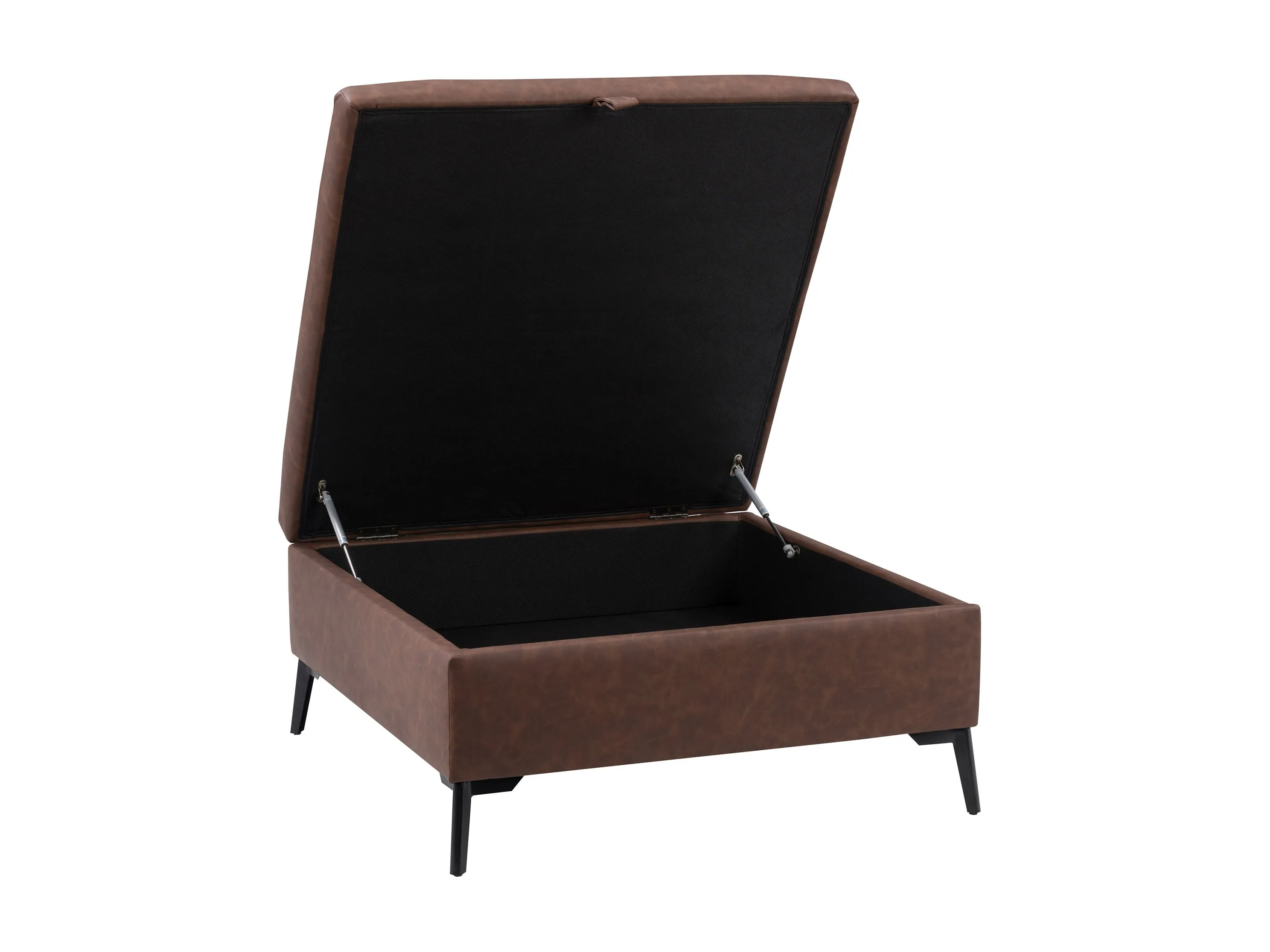 Dark Brown Mid-Century Modern Ottoman