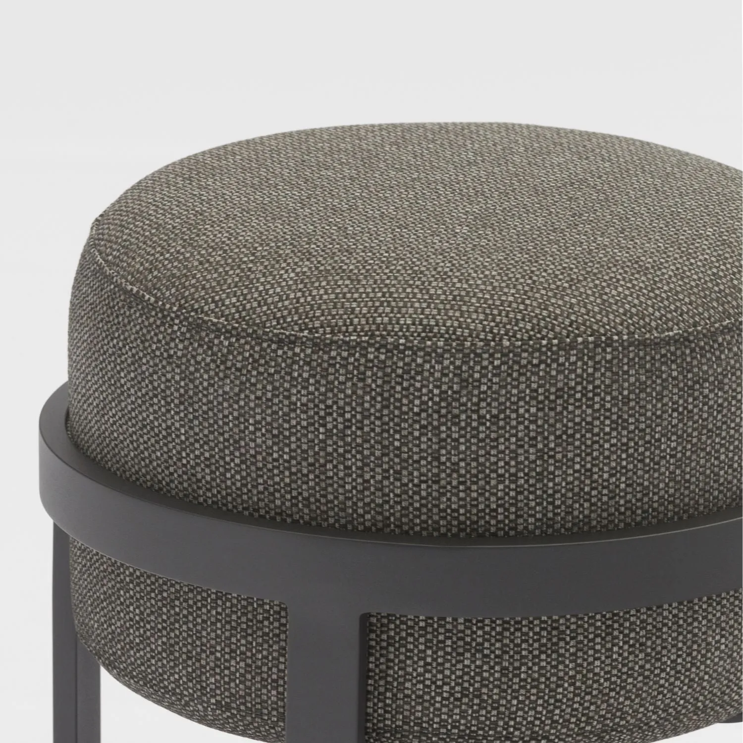 Davenport Stackable Charcoal Ottoman