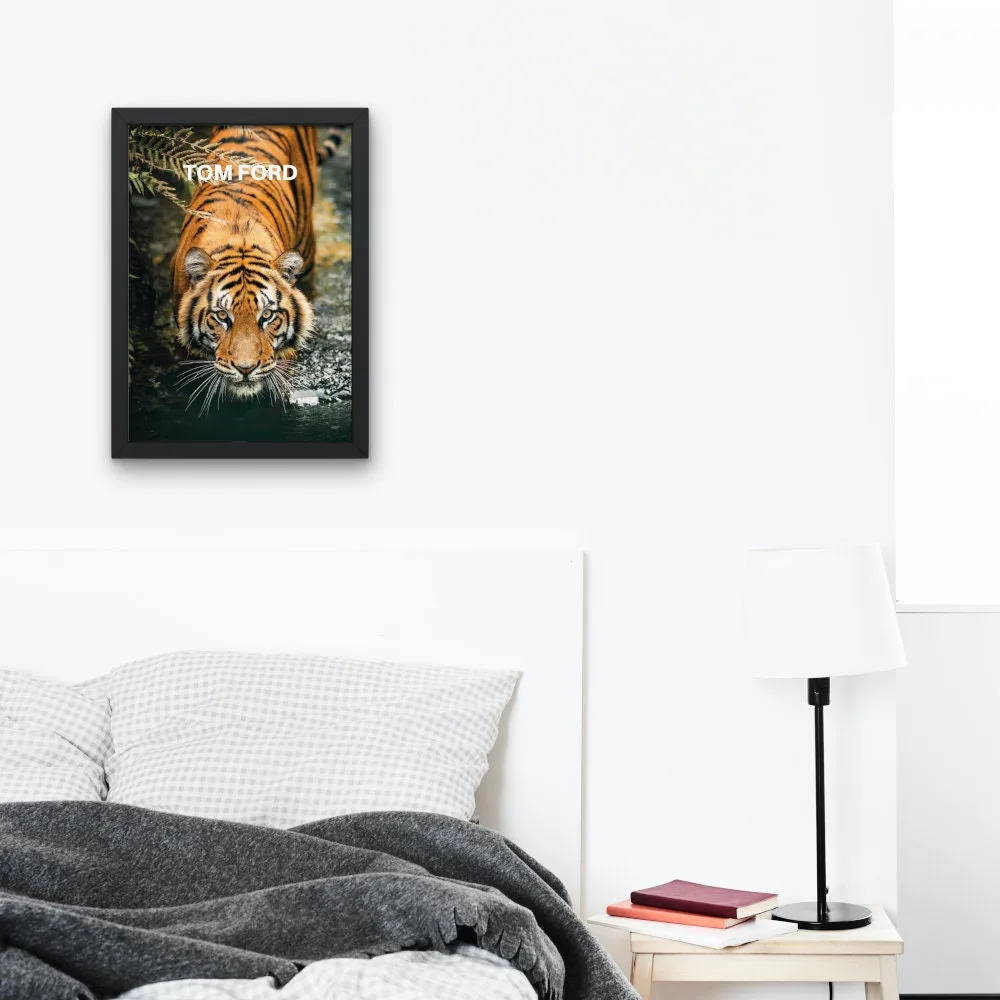 Designer Tiger Wall Art PRINTABLE WALL ART, Luxury Fashion Poster, Designer Wall Decor, Chic Tiger Poster, Tiger Photography