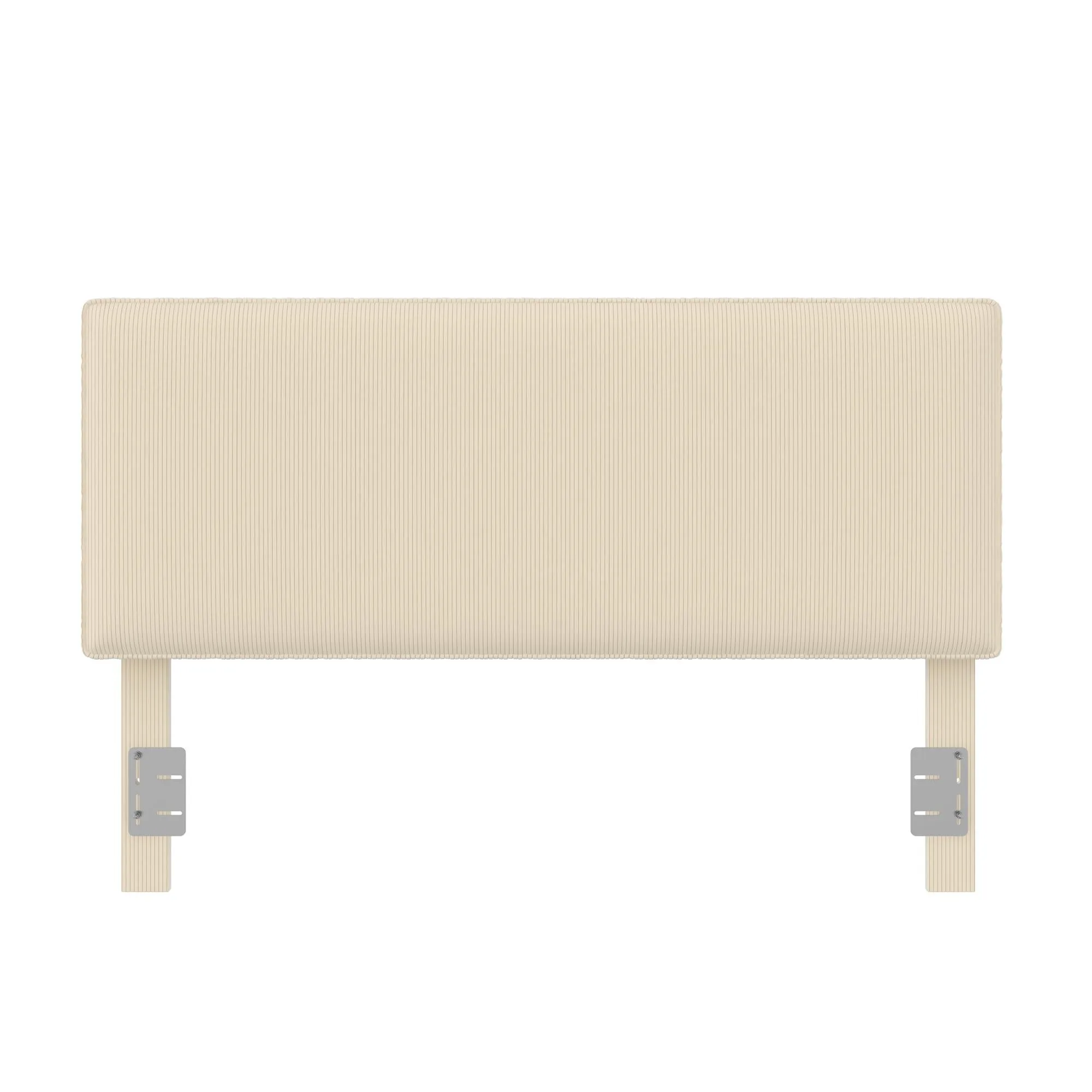 DHP Sloan Full/Queen Upholstered Headboard, Ivory Corduroy