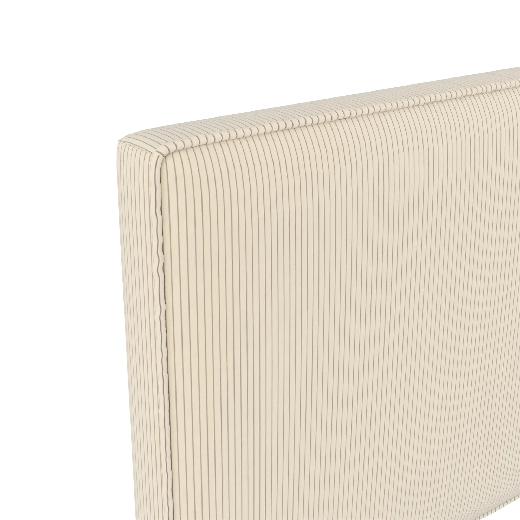 DHP Sloan Full/Queen Upholstered Headboard, Ivory Corduroy