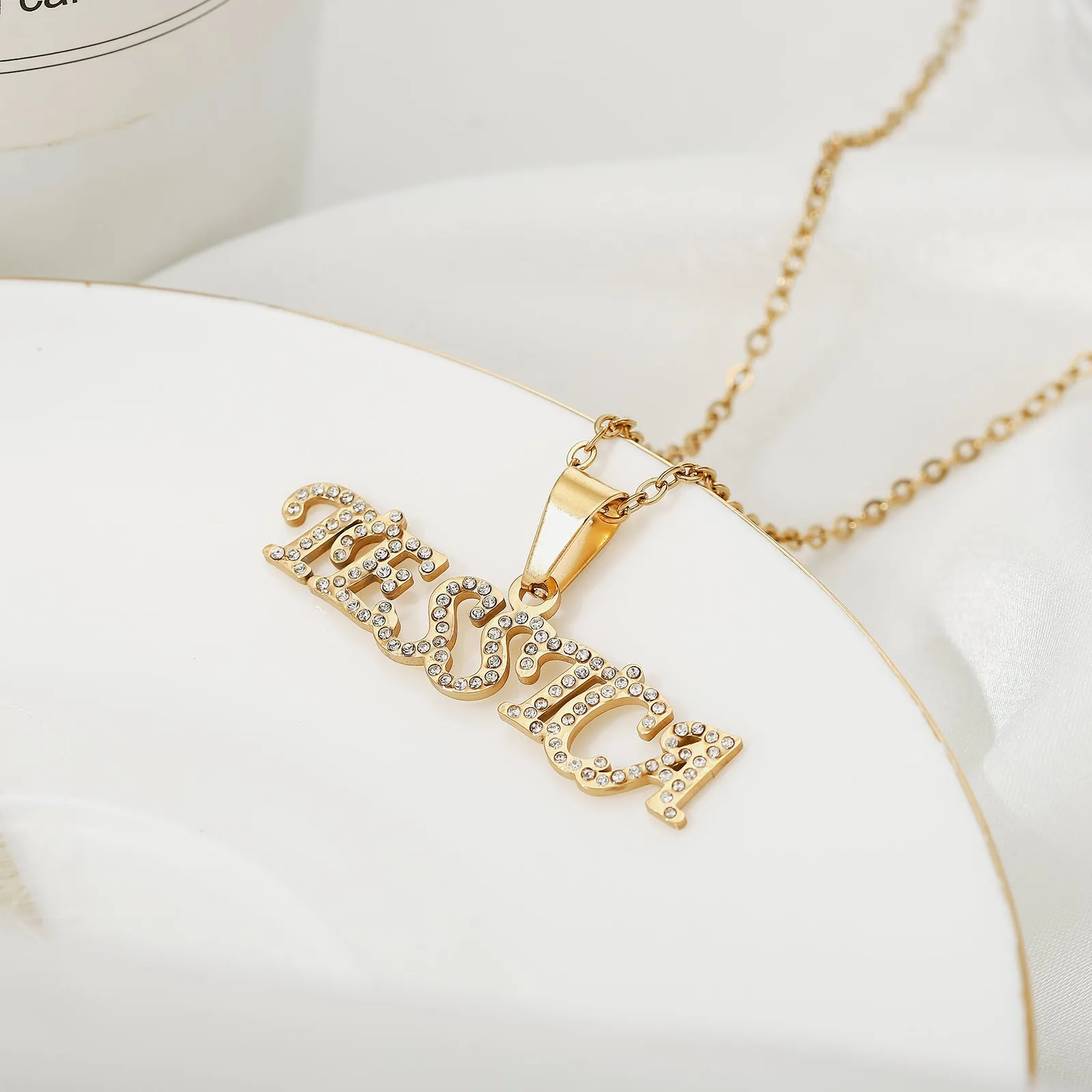 Diamond Custom Name Necklace