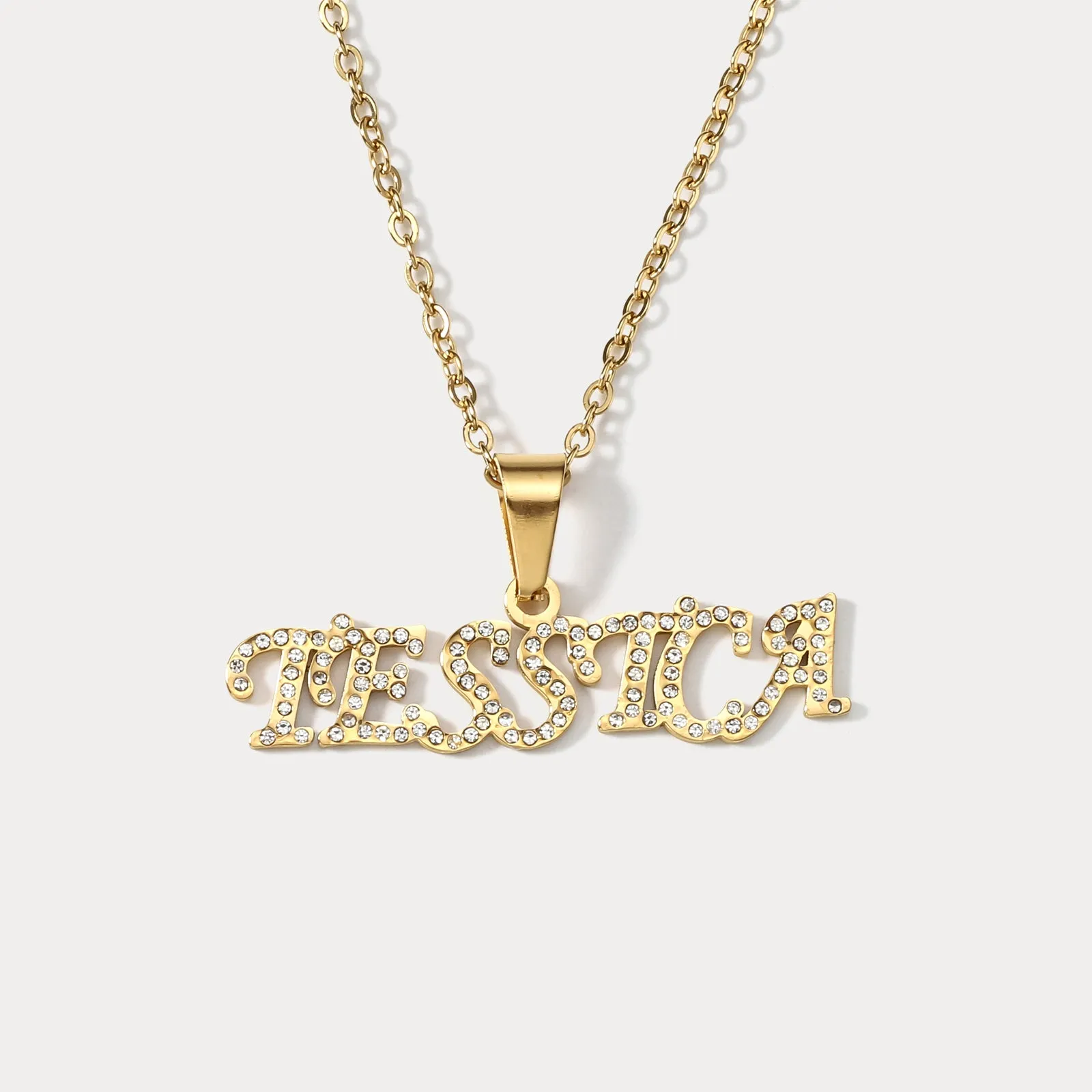 Diamond Custom Name Necklace